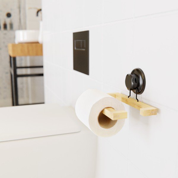 Бамбукова самозадържаща се поставка за тоалетна хартия Bestlock SPA - Compactor-image-1