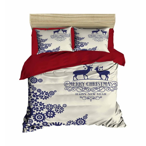 Коледно спално бельо за двойно легло с чаршаф Yves, 200 x 220 cm - Mijolnir