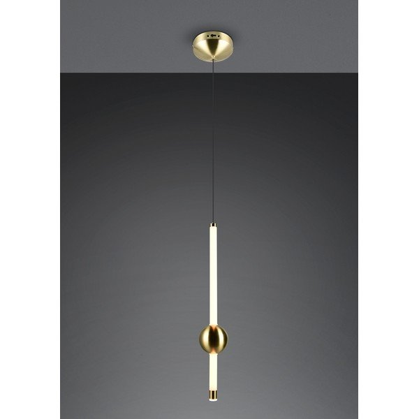 LED затъмняващо се висящо осветително тяло в месингов цвят Melita – Trio-image-2