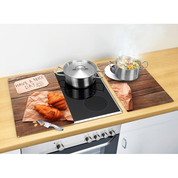 Капаци за печки от закалено стъкло в комплект от 2 броя 52x30 cm Nice Day - Allstar-image-1