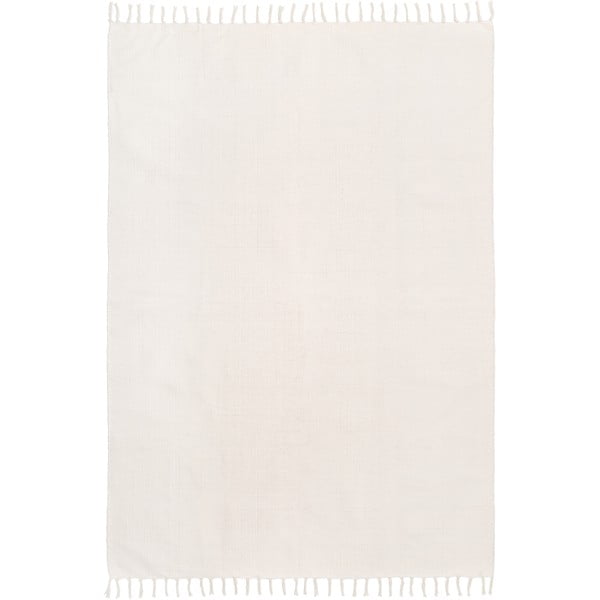 Бял ръчно тъкан памучен килим , 160 x 230 cm Agneta - Westwing Collection
