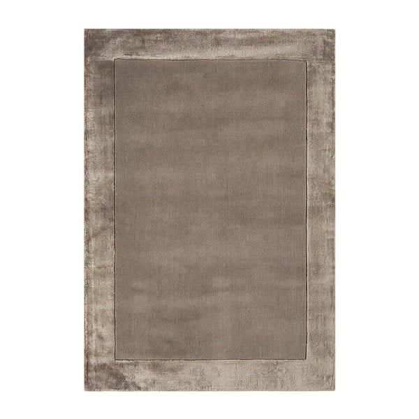 Кафяв ръчно изработен килим със смес от вълна 80x150 cm Ascot – Asiatic Carpets