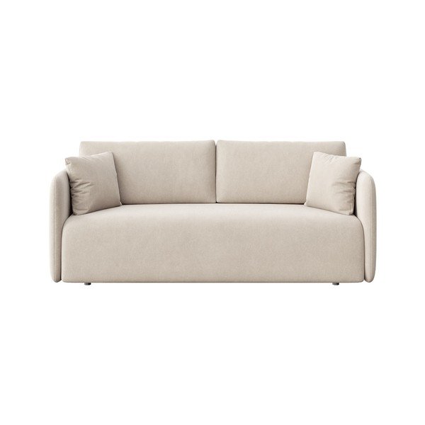 Бежов кадифен разтегателен диван 220 cm Chaum – Rodier