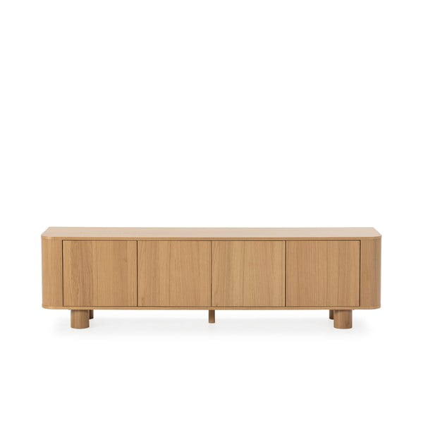 Маса за телевизор от декор от дъб  в естествен цвят 180x50,5x40 cm Padoc – MOME