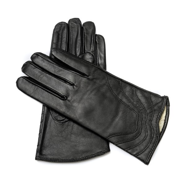 Дамски черни кожени ръкавици <br>Pride & Dignity Prague, размер 7 - Pride&Dignity