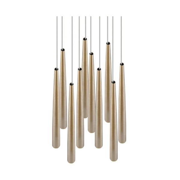 LED висящо осветително тяло  в златист цвят ø 30 cm Cala – Trio Select-image-2