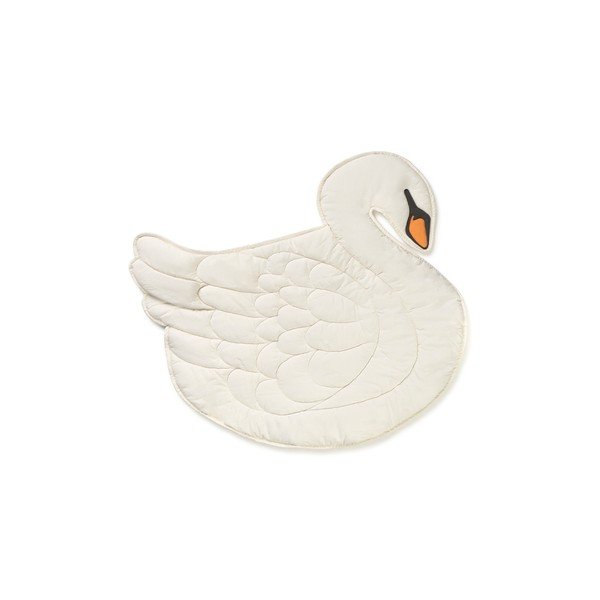 Кремаво детско килимче за игра 100x110 cm Swan – Lorena Canals