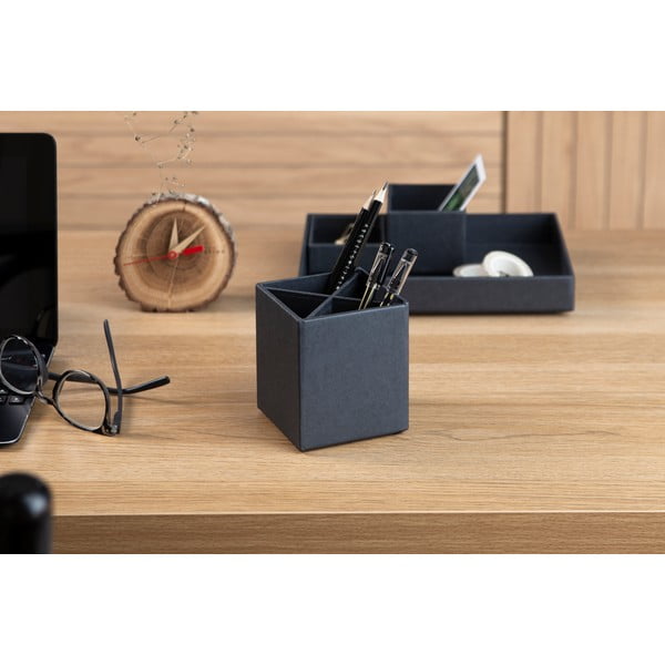 Тъмно сив органайзер за бюро за писане от 4 части Lena - Bigso Box of Sweden-image-1