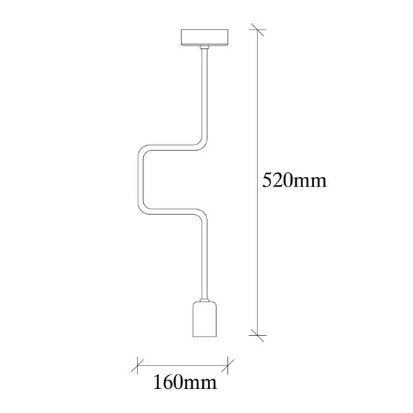 Черно метално висящо осветително тяло Opviq lights Джошуа - Opviq lights-image-3