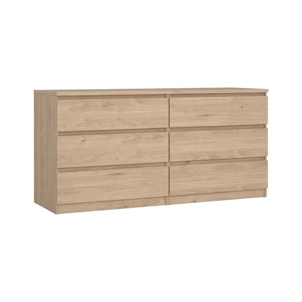 Скрин от декор от дъб  в естествен цвят 154x76x50 cm Naia – Tvilum