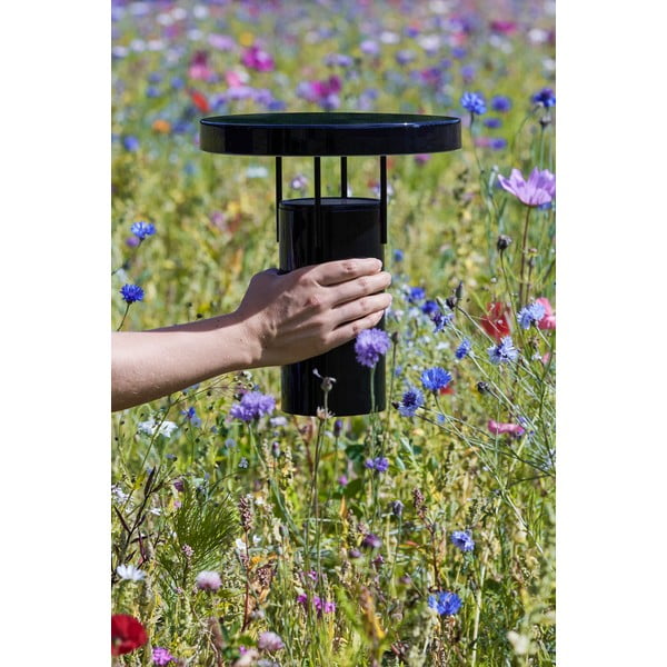 Черна LED затъмняваща се настолна лампа с метален абажур (височина 28 cm) BringMe – Hübsch-image-1