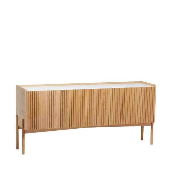 Нисък скрин от дъб в естествен цвят 177x42 cm Bottrup – Woodman-image-1