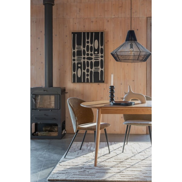 Сгъваема трапезна маса с допълнителна плоча с дъбов плот 90x180 cm Twist – Zuiver-image-1