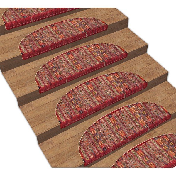 Червени стълбищни стъпала в комплект от 16 части 65x20 cm Anatolia - Vitaus-image-1