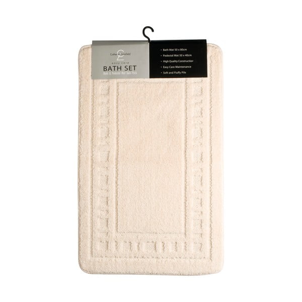 Бежови изтривалки за баня в комплект от 2 бр. Armoni - Catherine Lansfield-image-4