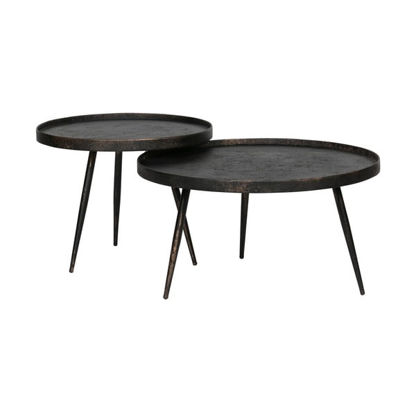 Черна кръгла масичка за кафе ø 58 cm Bounds – WOOOD-image-3