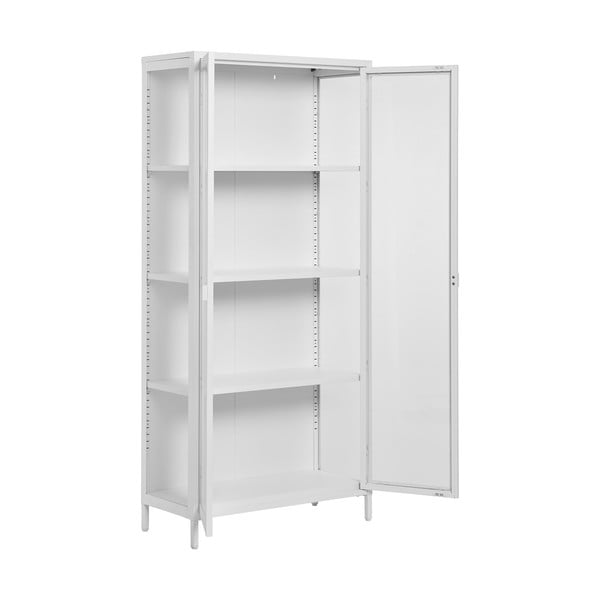 Бяла метална витрина 80x175 cm Brisbane – House Nordic-image-1