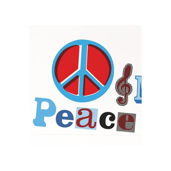 Samolepky na zeď Peace and Music-image-1