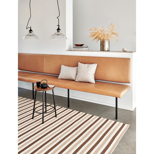 Бежов килим за открито и закрито 70x120 cm Teo Brown – Pappelina-image-1