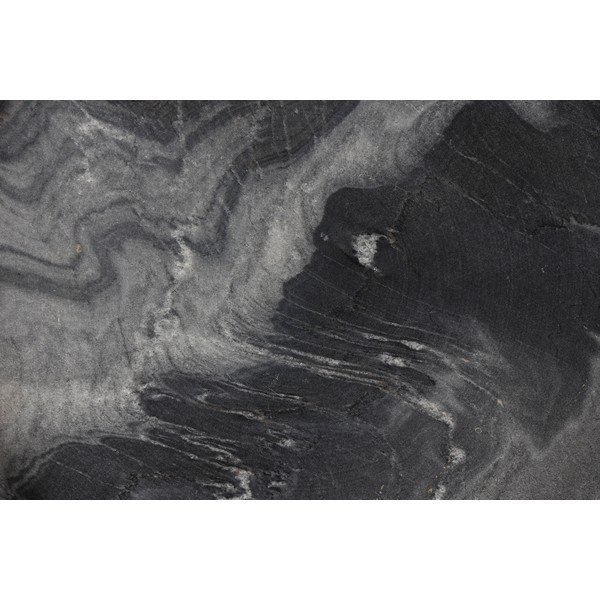 Кръгла странична масичка с мраморна плоча ø 33 cm Karrara – White Label-image-2