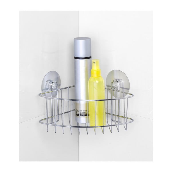 Samodržící rohová polička do sprchy Wenko Static-Loc-image-2