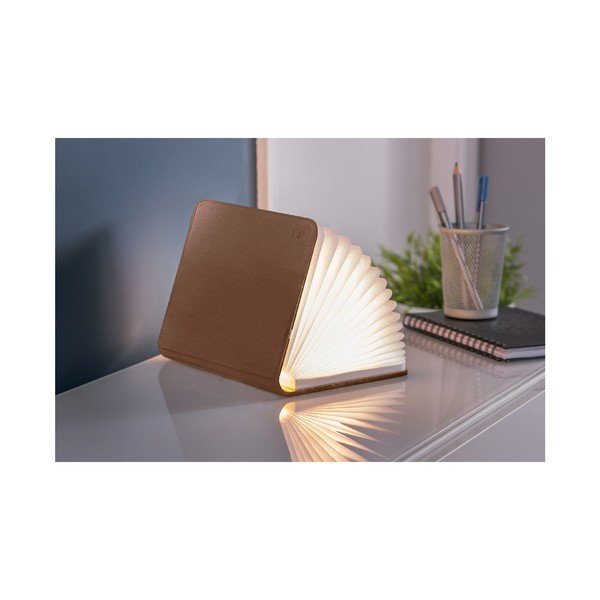 LED настолна лампа с текстилен абажур (височина 2,5 cm) Booklight – Gingko-image-4
