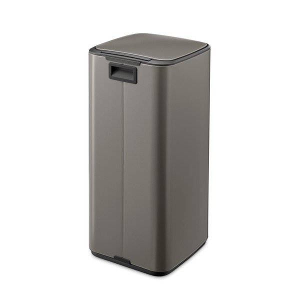 Сиво стоманено кошче за боклук с педал 30 l Bo – Brabantia-image-3