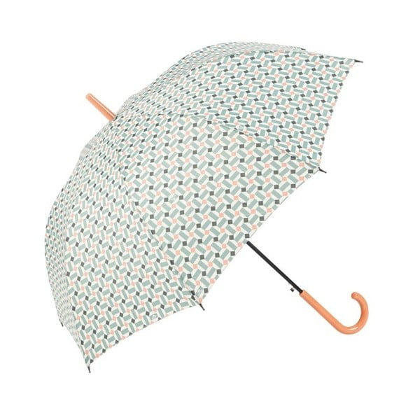 Гол чадър със зелени детайли Печат, ⌀ 97 cm - Ambiance
