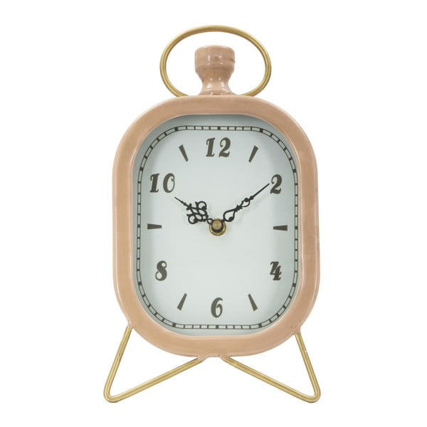Розов настолен часовник със златни детайли Glam - Mauro Ferretti
