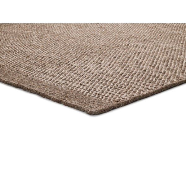 Кафяв вълнен килим Kiran Liso, 160 x 230 cm - Universal-image-2