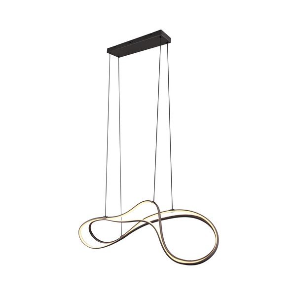 Черно LED висящо осветително тяло с метален абажур Nala - Trio Select-image-4