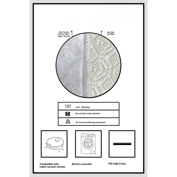 Черен/кремав килим за баня 60x100 cm Morpho – Foutastic-image-4
