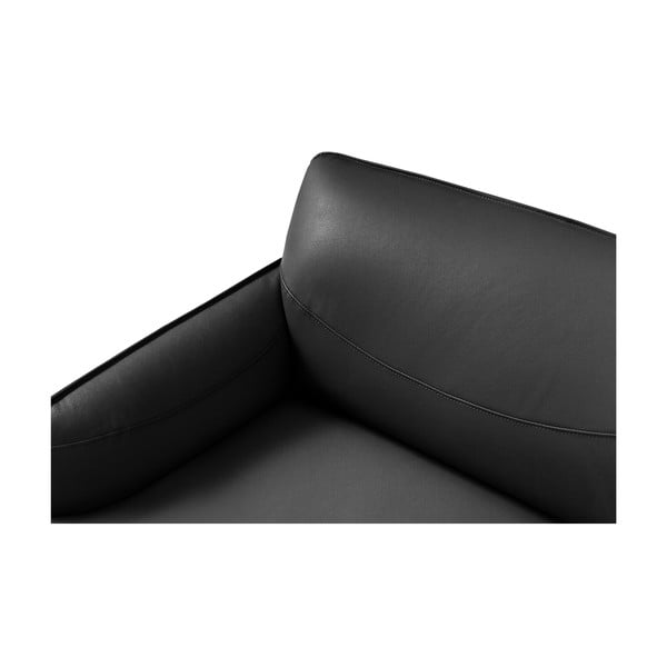 Тъмносив кожен фотьойл Neso - Windsor & Co Sofas-image-4