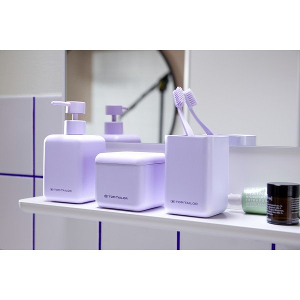 Лилава чаша за четки за зъби от полиресин Tom Tailor T-Rounded – Wenko-image-1