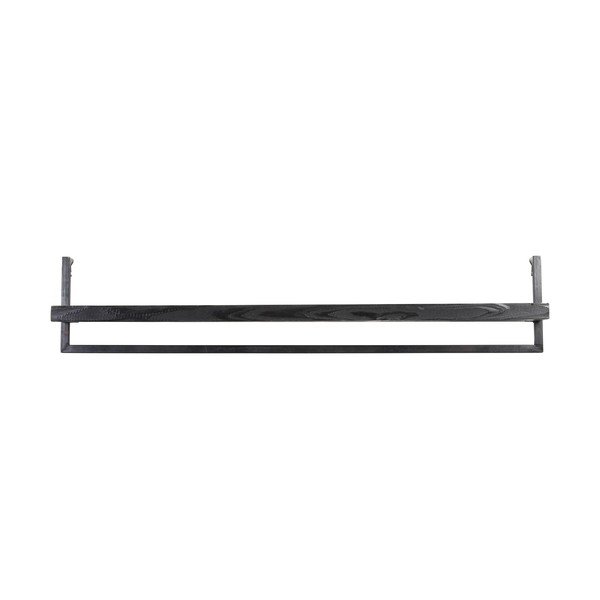 Матово черно стенен рафт от масивно манго 120 cm Maddison – Light & Living