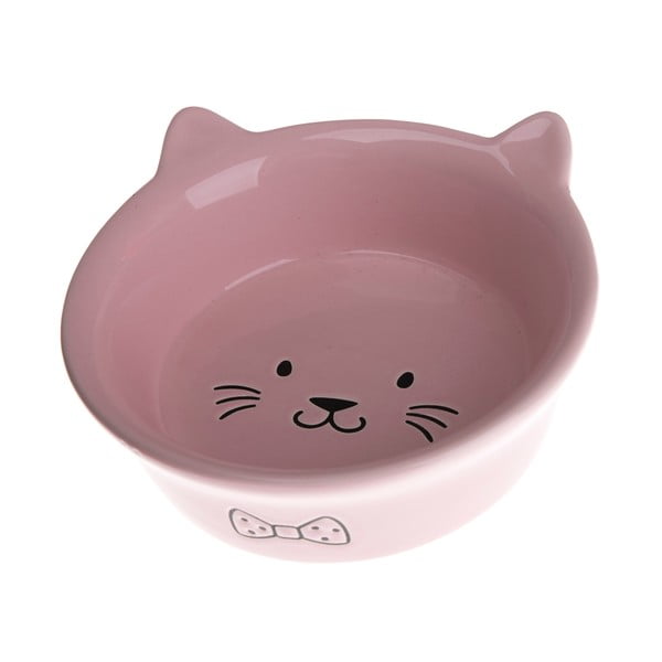 Розова керамична купичка за котка , ø 14 cm - Dakls
