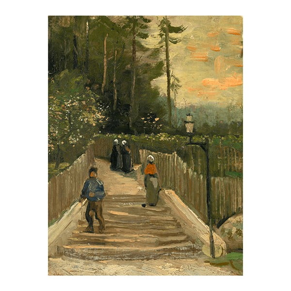 Obraz Vincenta van Gogha - Path in Montmartre, 60x80 cm