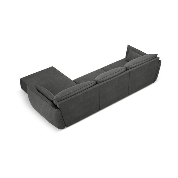 Сив ъглов диван (десен ъгъл) Vanda - Mazzini Sofas-image-3