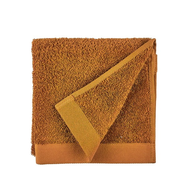 Оранжева хавлиена кърпа от памук Clay, 60 x 40 cm Comfort Organic - Södahl