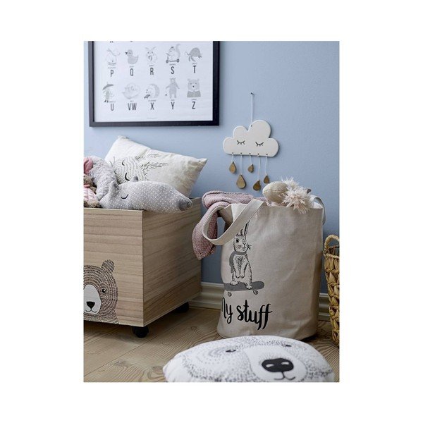 Дървена детска кутия за съхранение на колела Kesa - Bloomingville Mini-image-2