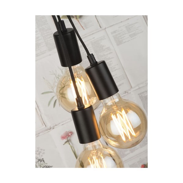 Черна свободностояща лампа с бетонна основа Oslo - it's about RoMi-image-4