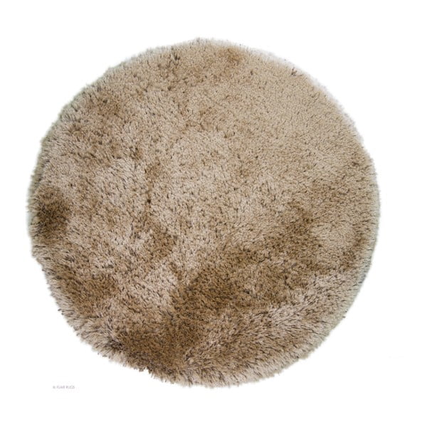 Kruhový krémový koberec Flair Rugs Pearl, 150 cm
