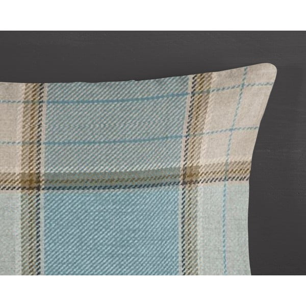 Синьо  двойно удължено фланелено спално бельо 200x220 cm Jacco – Good Morning-image-2