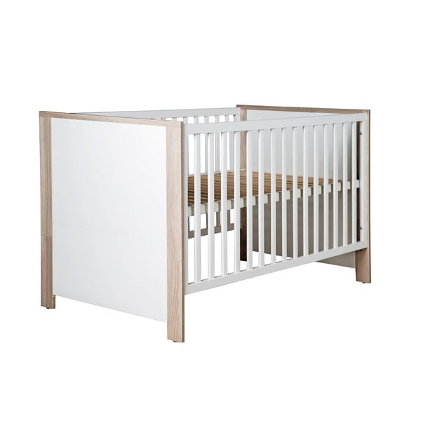 Детско легло с място за съхранение в бял и естествен цвят 70x140 cm Olaf - Roba
