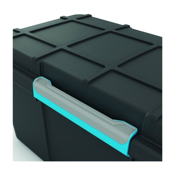 Черна пластмасова кутия за съхранение с капак 73,5x44,5x46 cm Scuba Box – KIS-image-1