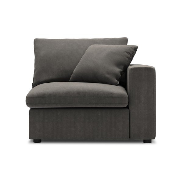 Тъмнокафява ъглова част на модулен диван Galaxy, десен ъгъл - Windsor & Co Sofas