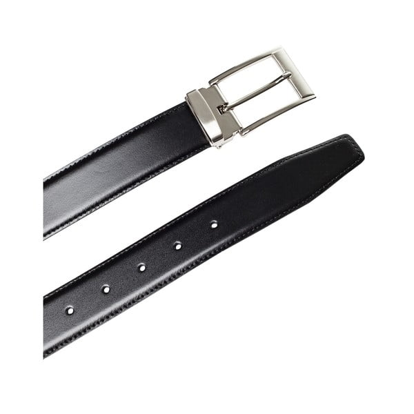 Мъжки колан от черна кожа Ivar, дължина 90 cm - Ferruccio Laconi-image-1