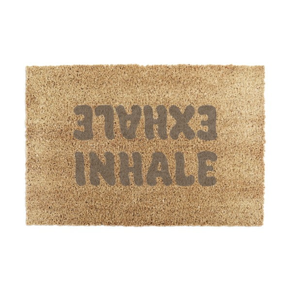 Изтривалка от кокосови влакна 60x90 cm Inhale Exhale – Artsy Doormats