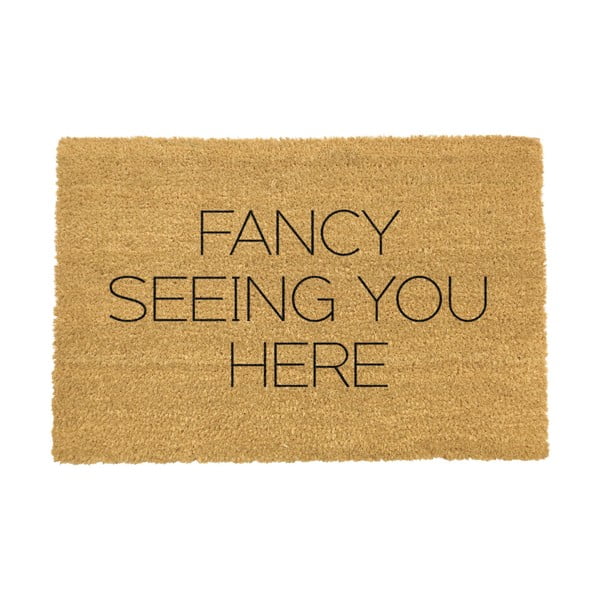 Постелка от естествени влакна Fancy Seeing You Here, 40 x 60 cm - Artsy Doormats