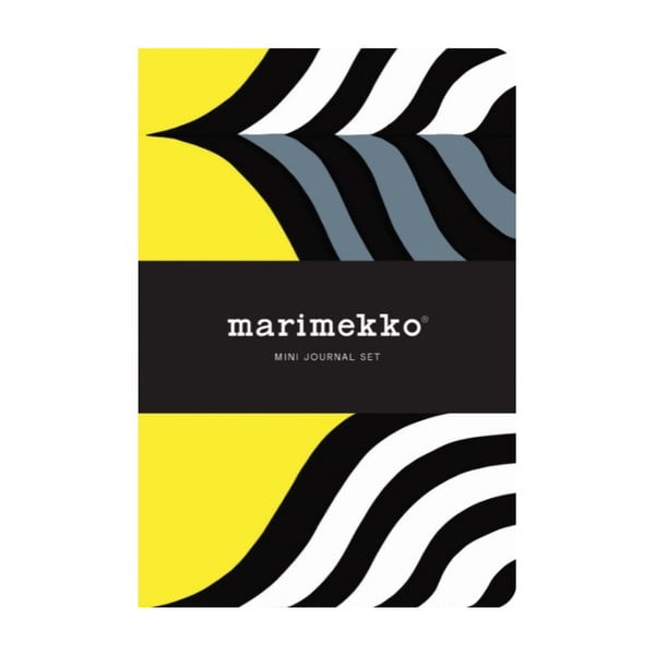 Sada mini zápisníků Chronicle Books Marimekko Mini Journal Set, 2ks linkované + 2ks nelinkované
